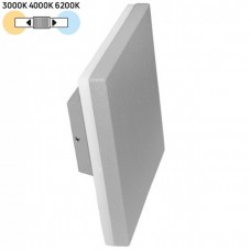 Φωτιστικό Απλίκα LED 10W 230V 1000lm CCT Αλουμινίου Γκρι IP54 9-8106